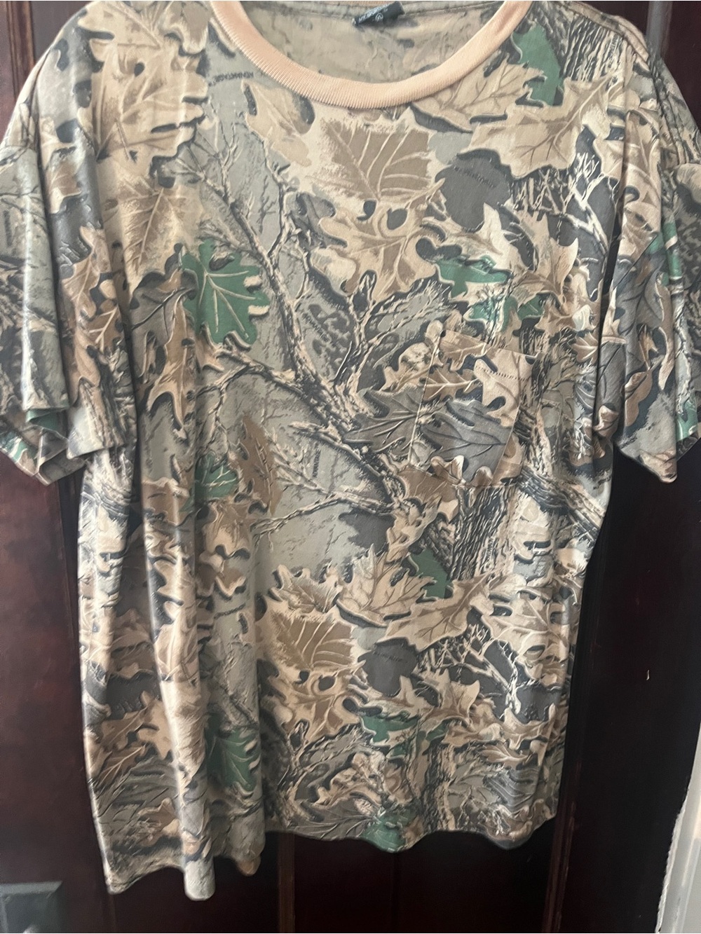 Ace Sportswear Woodland Leaf Camo Short Sleeve Tee Men's Oversized Fit
